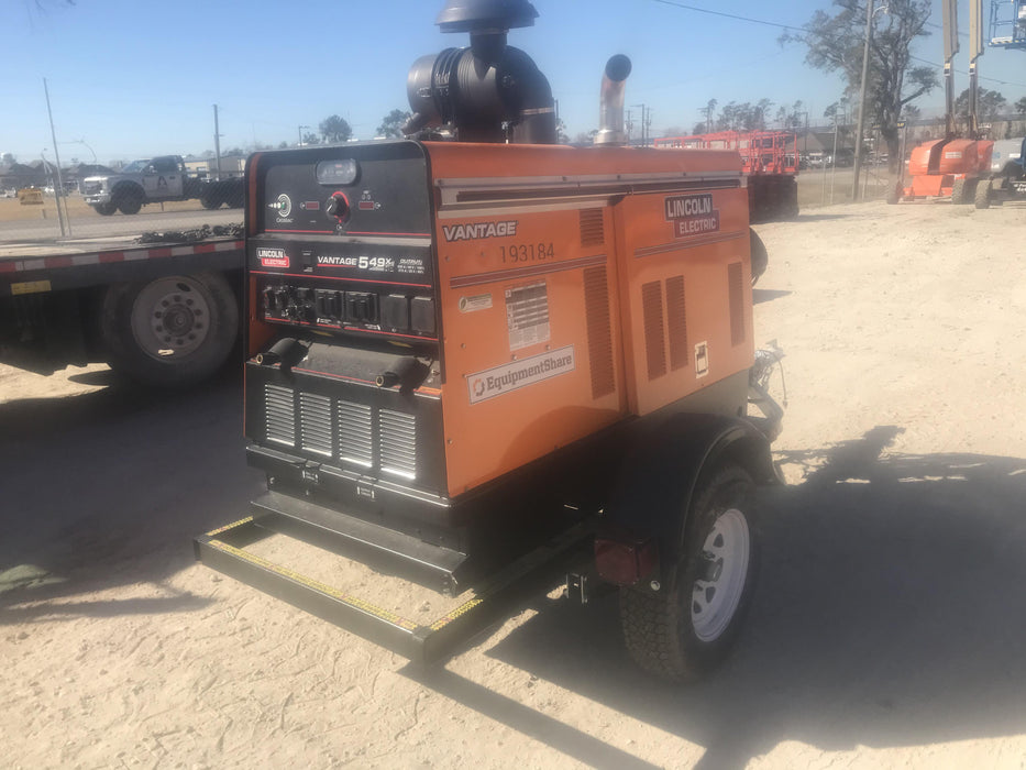 2021 Lincoln Electric Vantage 549X Ready Pak 3, ORANGE (includes trailer, cable rack, fender light kit)