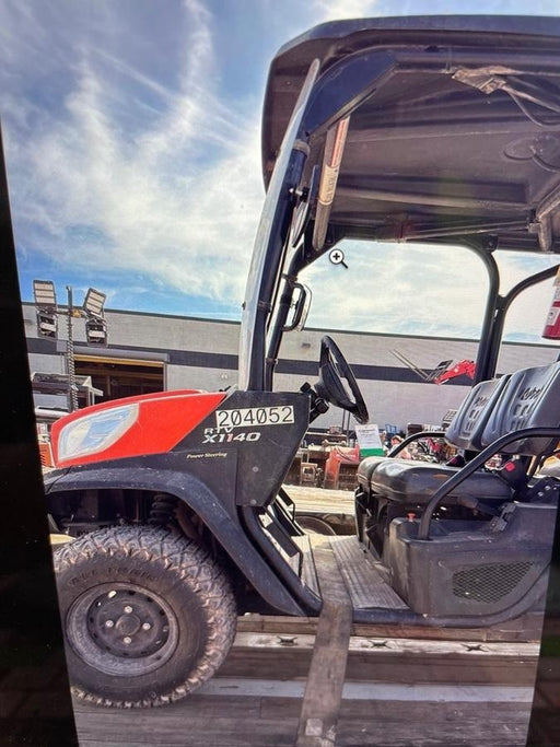 2022 Kubota RTV-X1140W-H Plastic Canopy, Windshield Acrylic Clear, LED Strobe Light, Wire Harness Kit, Back up Alarm