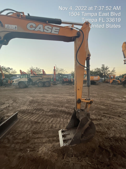 2015 Case CX80C CLOSED CAB, A/C, RUBBER TRACKS PADS, 7'-2" ARM