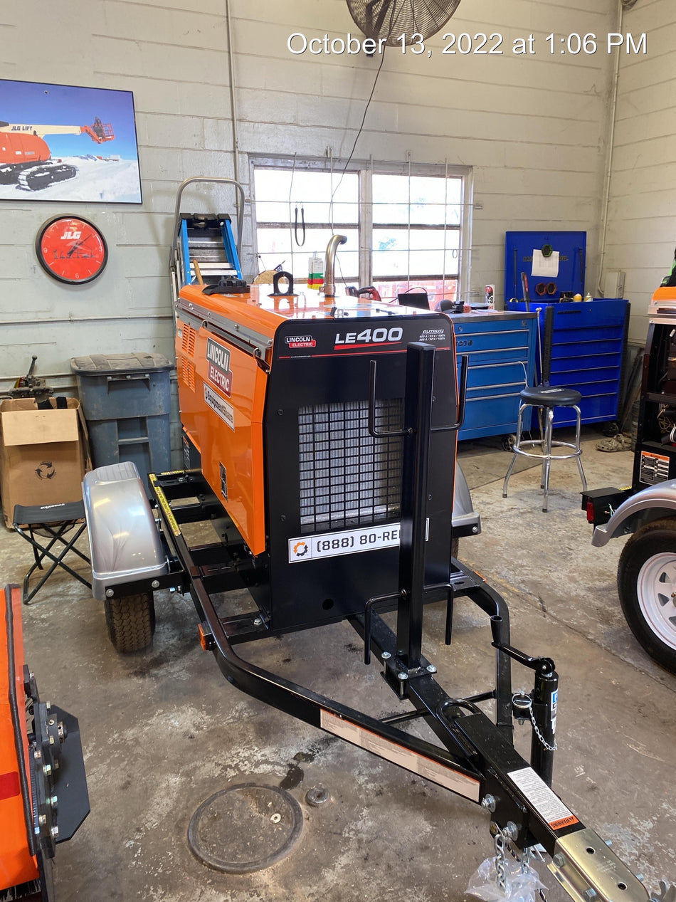 2022 Lincoln Electric LE400 Kubota V1505, Trlr, Cable Rack, Light Kit, ES Decals, T3