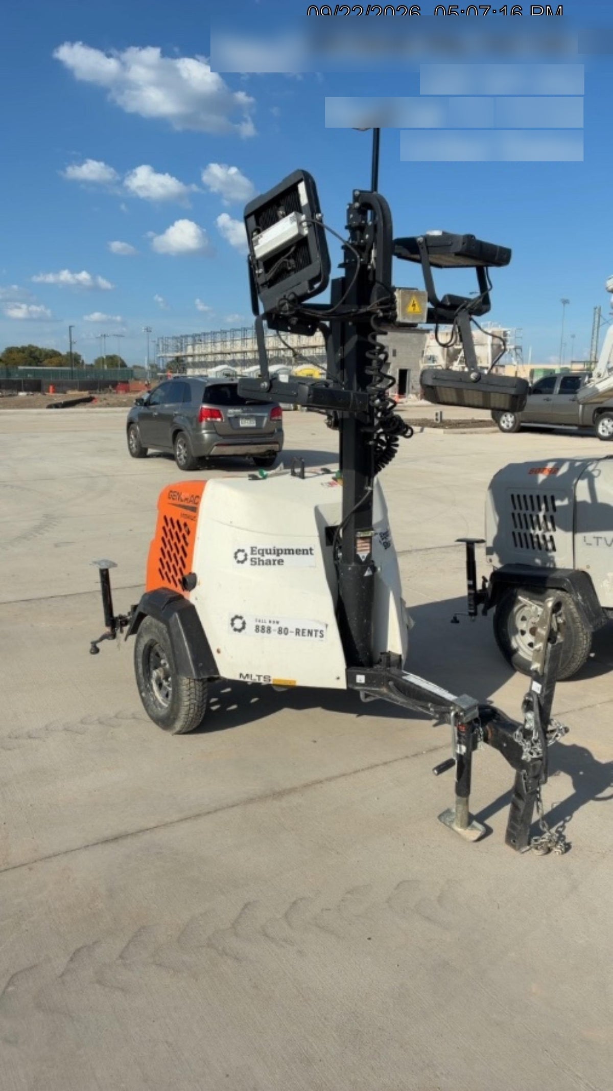 2023 Generac MLT2 Diesel, Flex Switch 120V Input, Powerzone Controller, 
(4) 320W LED Lights, 4kW Generator, 39.9 Gal Fuel Tank, 2" Ball, T3