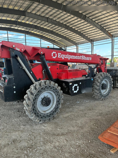2019 Manitou 12042 Canopy, 120 HP , Solid Tires, Work Lights, Lift Hook, Auxiliary Hydraulics 66" Carriage and 60" Forks