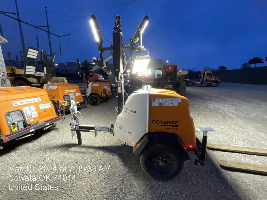 2023 Generac MLT2 Diesel, Flex Switch 120V Input, Powerzone Controller, (4) 320W LED Lights, 4kW Generator, 39.9 Gal Fuel Tank, 2" Ball, T3