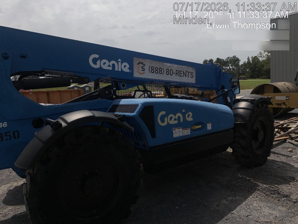 2018 Genie GTH-636 Genie GTH-636 w/Open ROPS, Work Lights, Solid Tires, RH Cab Mesh, Beacon, 48" Carriage and Forks