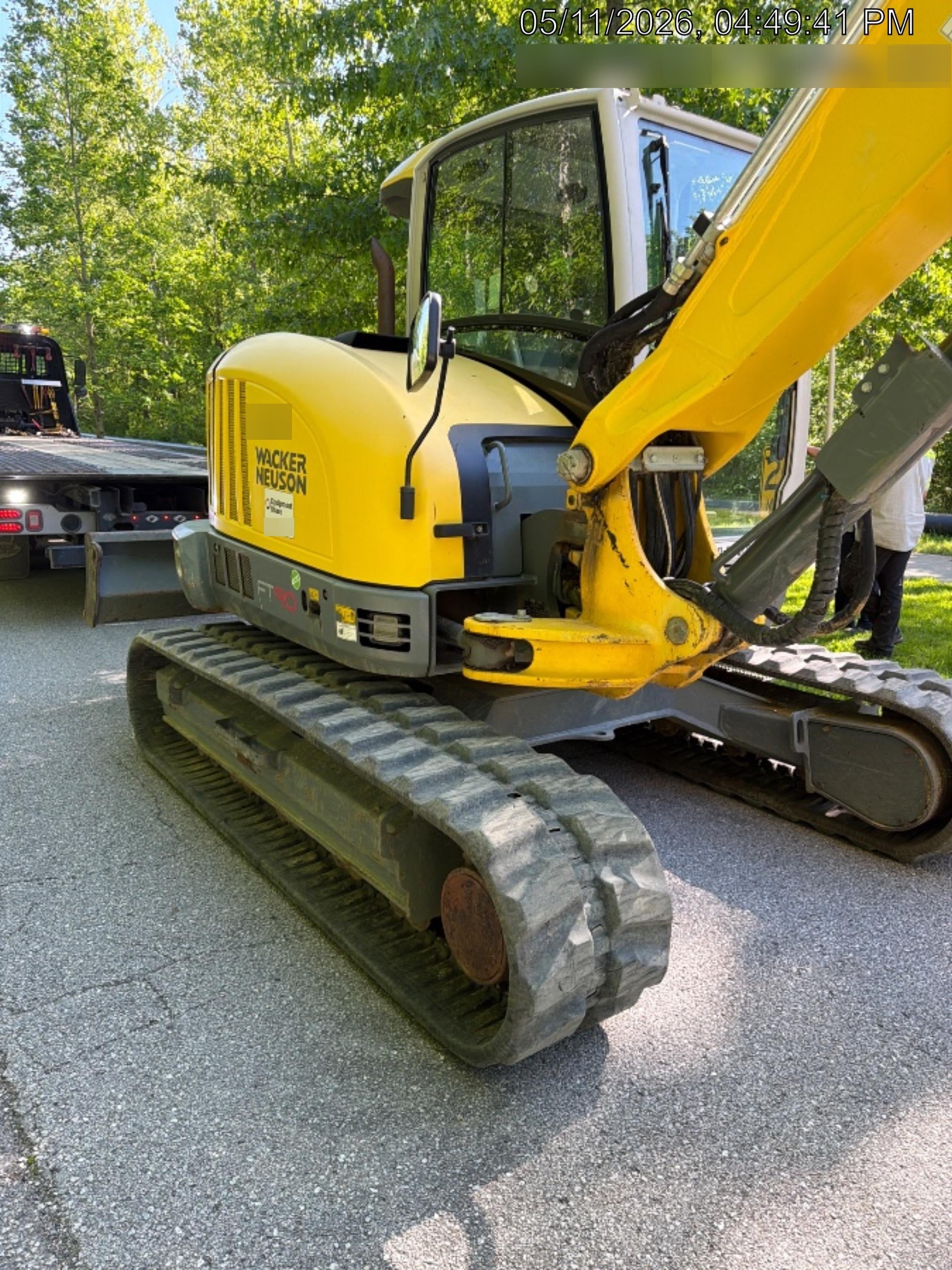 Wacker Neuson ET90 Cab, Long Dipperstick, Track, Bucket