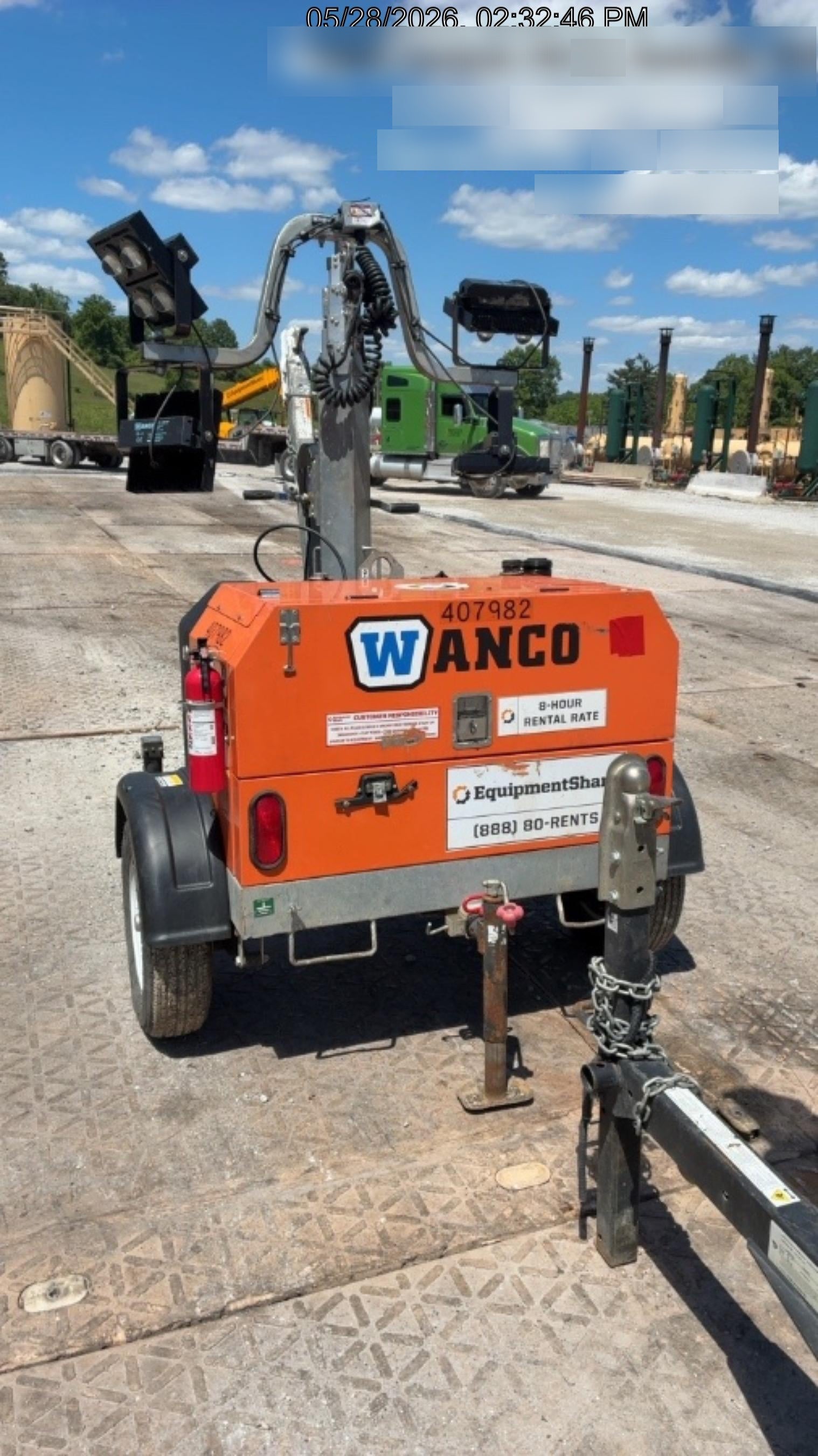 2024 Wanco WLTT-4MM4K Diesel, Deep Sea Controller, Shore Power Plug, Auto Start, (4) 350W LED Floodlights, 4kW Generator, 60 Gal Fuel Tank, 2" Ball, T3