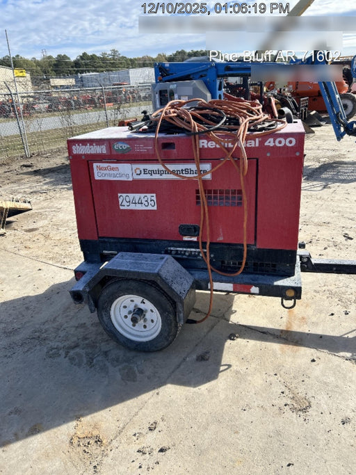 2023 Shindaiwa DGW400MDL Kubota D902 Engine, 23 HP, Dual Op Welder, Wire, Arc, Droop Stick, Tig, and CC Stick Functionality, Simulphase, 3 Phase and 1 Phase Gen Output, Single Axle NB Trlr, Slr Trckl Chrg 12V 12W, Fire Ext