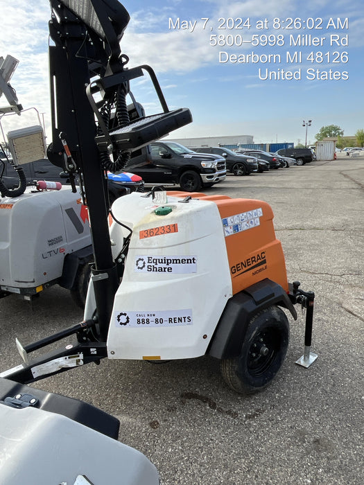 2023 Generac MLT2 Diesel, Flex Switch 120V Input, Powerzone Controller, 
(4) 320W LED Lights, 4kW Generator, 39.9 Gal Fuel Tank, 2" Ball, T3