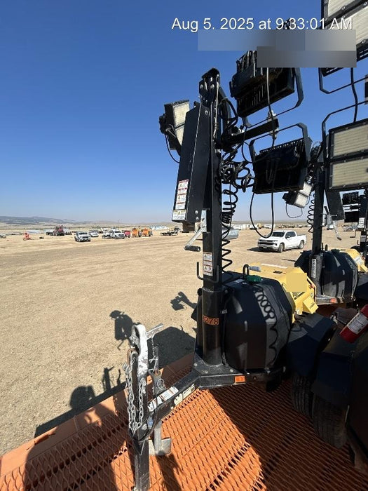 2020 Allmand NLV3GR (4) LED Light Fixture 350W, 23' Vertical Mast, 3kW Prime, Towable, Deep Sea L401, Leveling Jacks, Yanmar T4F 5.8hp