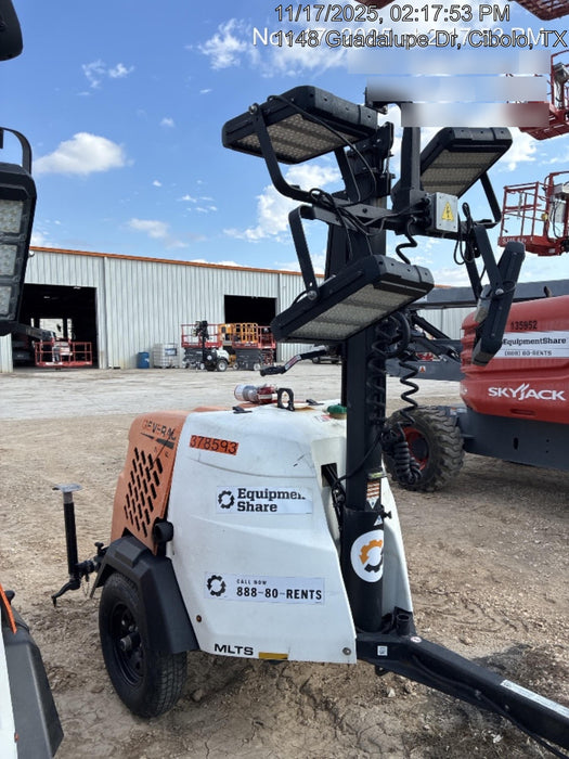 2023 Generac MLT2 Diesel, Flex Switch 120V Input, Powerzone Controller, 
(4) 320W LED Lights, 4kW Generator, 39.9 Gal Fuel Tank, 2" Ball, T3