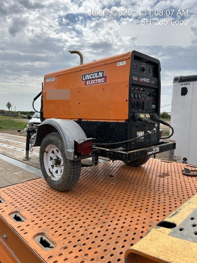 2022 Lincoln Electric LE400 Kubota V1505, Trlr, Cable Rack, Light Kit, ES Decals, T3