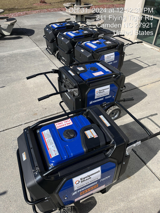 2024 Powerhouse POWERHOUSE7500I Powerhorse Inverter Generator, 7,500 Surge Watts, 6,500 Rated Watts, Electric Start, Gasoline, 6.6 Gal Capacity, Part # 74006