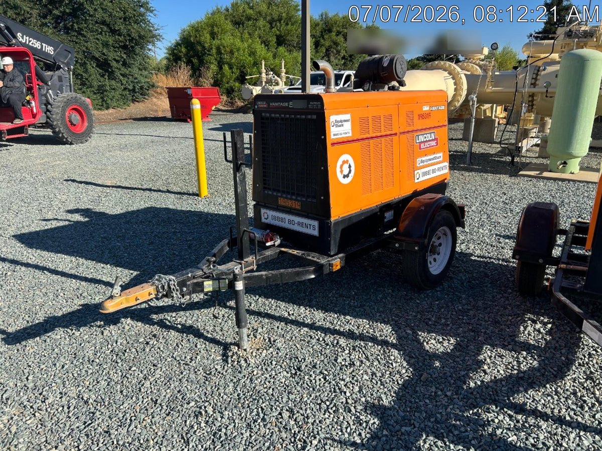 2021 Lincoln Electric Vantage 549X Ready Pak 3, ORANGE (includes trailer, cable rack, fender light kit)