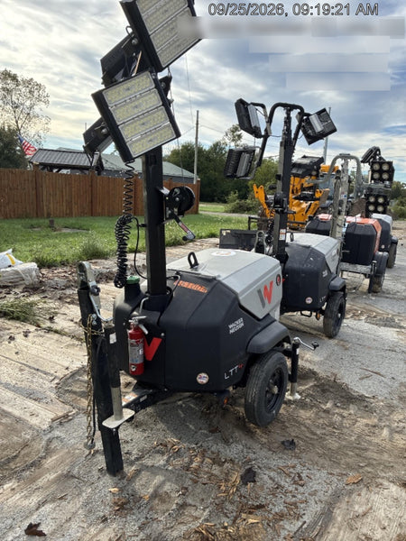 2024 Wacker Neuson LTT4 Diesel, Kohler KDW702, Deep Sea Controller, Auto Start, LED 320W, Bypass Outlet, T3