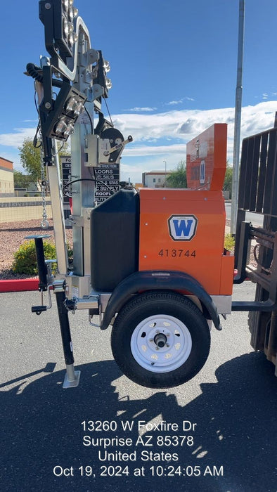 2024 Wanco WLTT-4MM4K Diesel, Deep Sea Controller, Shore Power Plug, Auto Start, (4) 350W LED Floodlights, 4kW Generator, 60 Gal Fuel Tank, 2" Ball, T3