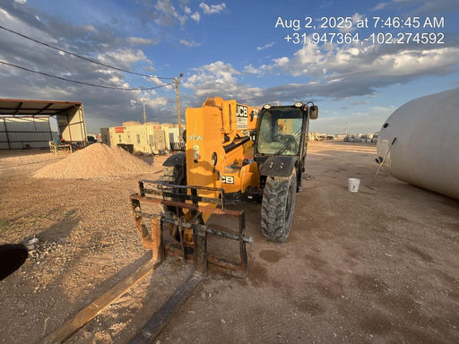 2020 JCB 506-36 Cab/Heat/Air, 74 HP, Solid Tires, STD Worklight, Beacon, Aux Hydraulics, Lifting Eye, Back up Alarm w/48" Carriage/48" Forks