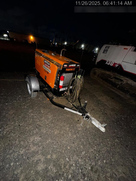 2022 Lincoln Electric LE400 Kubota V1505, Trlr, Cable Rack, Light Kit, ES Decals, T3