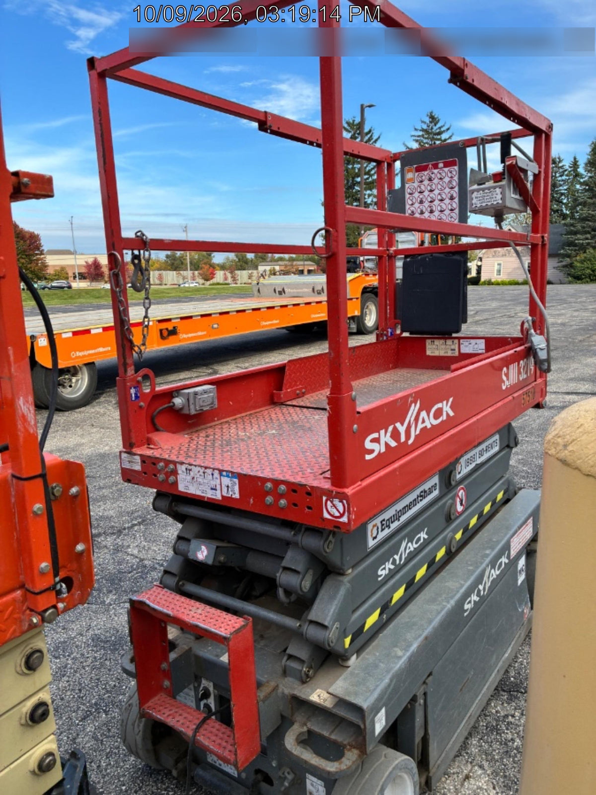 2016 Skyjack SJIII-3219 Standard Rental Specs