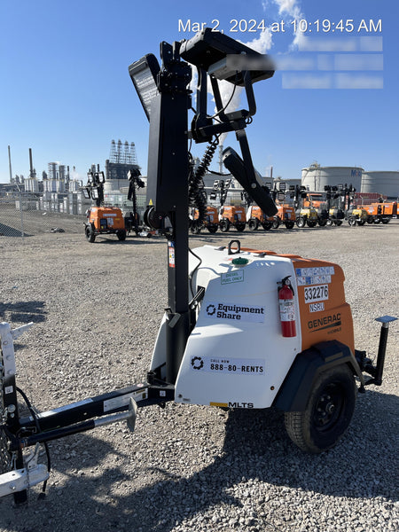 2023 Generac MLT2 Diesel, Flex Switch 120V Input, Powerzone Controller, (4) 320W LED Lights, 4kW Generator, 39.9 Gal Fuel Tank, 2" Ball, T3