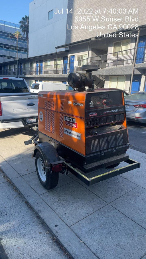 2021 Lincoln Electric Vantage 549X Ready Pak 3, ORANGE (includes trailer, cable rack, fender light kit)