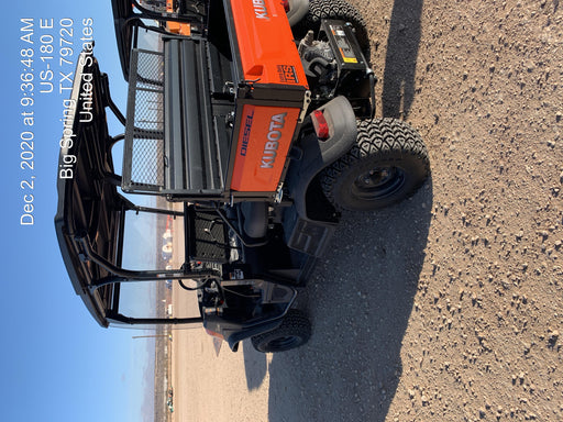 Kubota RTV-X1140W-H Canopy, 4-Seater, Diesel, Windshield Acrylic Clear, LED Strobe, Backup Alarm