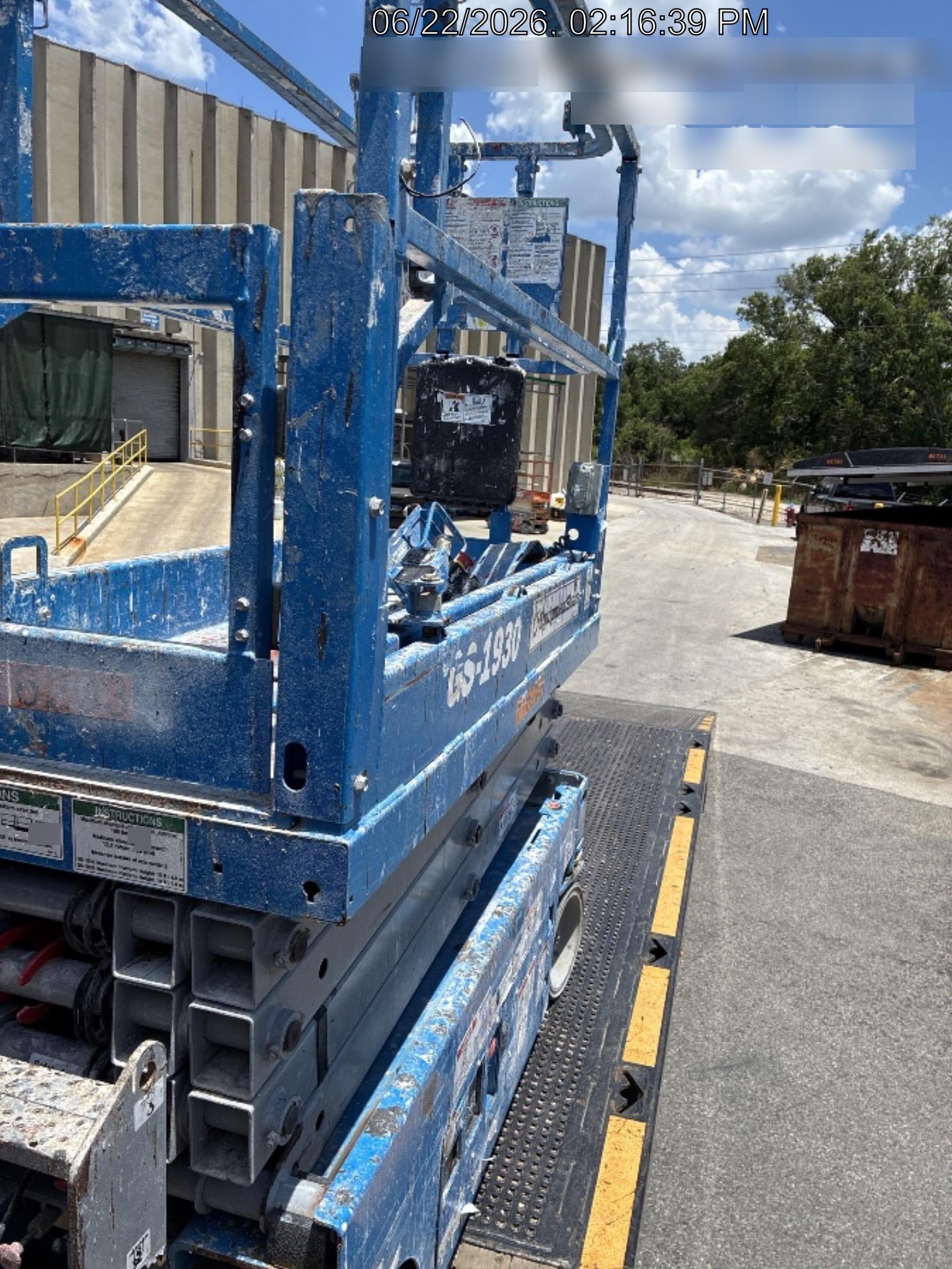 2020 Genie GS-1930 Solid Non Marking Tires, Beacon, Folding rails with half height swing gate