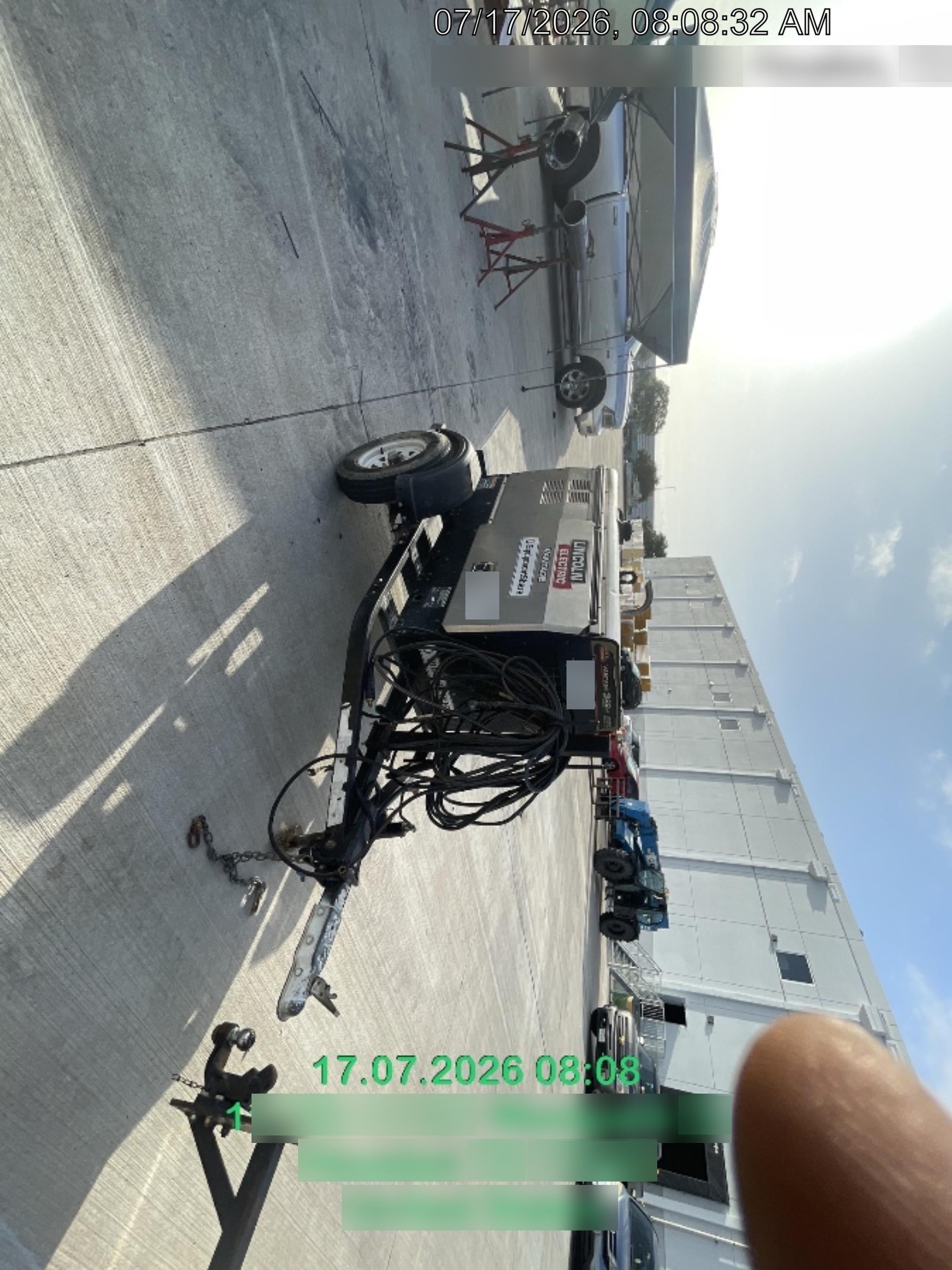 2019 Lincoln Electric Vantage 322 Welder Ready-Pak 3, Two wheel trailer, Fender and Light kit, Cable Rack