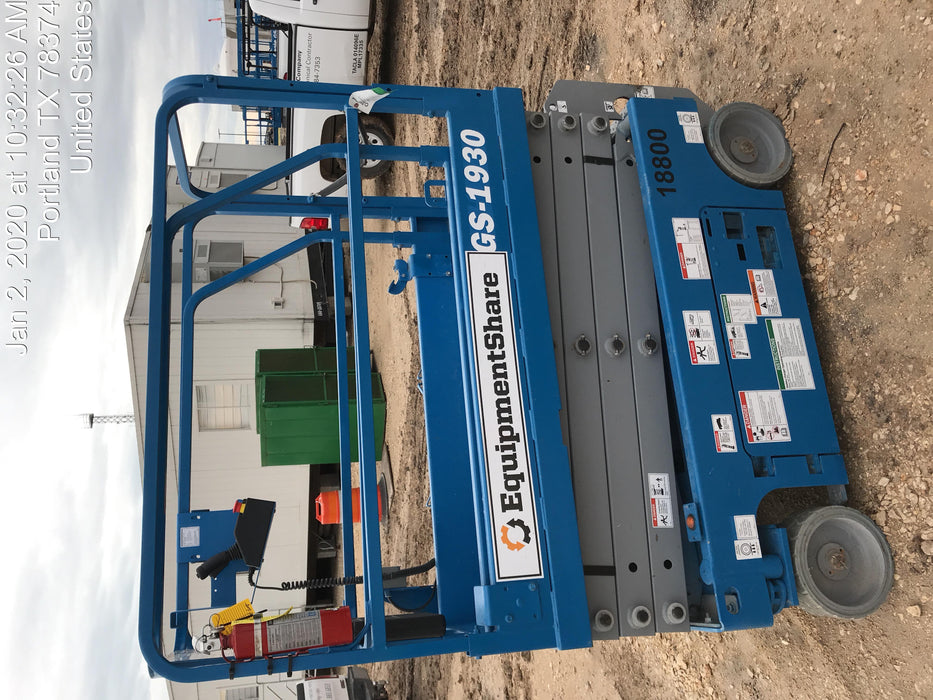2018 Genie GS-1930 Genie GS-1930 Scissor Lift w/Standard Options