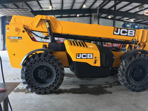 2019 JCB 509-42 JCB 509-42 Enclosed Cab, 74 HP, Solid Tires, Worklights, Beacon, Aux Hydraulics, Lifting Eye