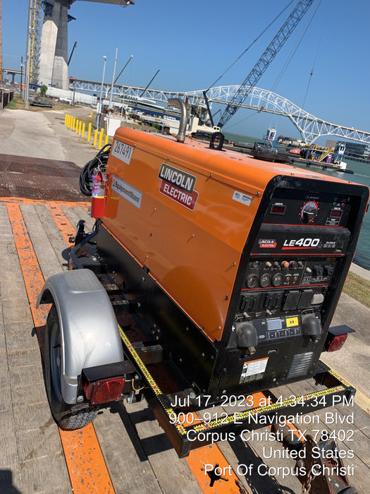 2022 Lincoln Electric LE400 Kubota V1505, Trlr, Cable Rack, Light Kit, ES Decals, T3