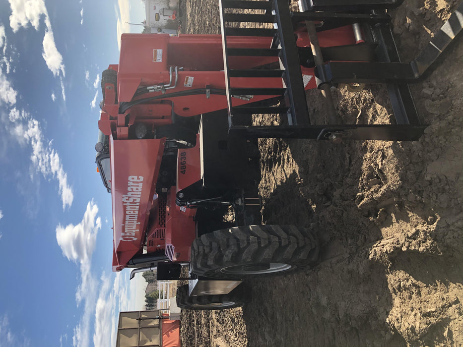 2020 Manitou MTA8044 74hp T4F, Cab/Heat/Air, Cab and Boom LED work lights, Auxiliary Hydraulics, Solid Tires, Amber strobe, Lift Hook w/66" Carriage, 60" Forks