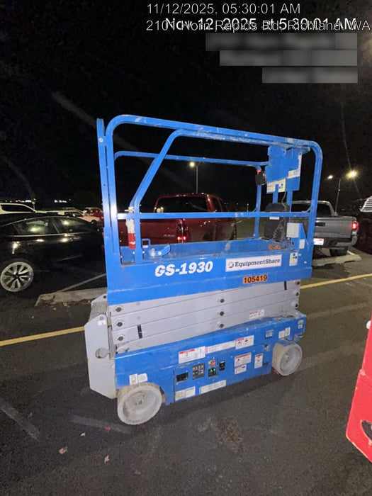 2020 Genie GS-1930 Standard Machine, 800W Inverter