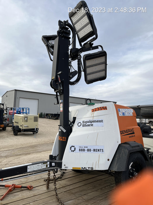 2023 Generac MLT2 Diesel, Flex Switch 120V Input, Powerzone Controller, (4) 320W LED Lights, 4kW Generator, 39.9 Gal Fuel Tank, 2" Ball, T3