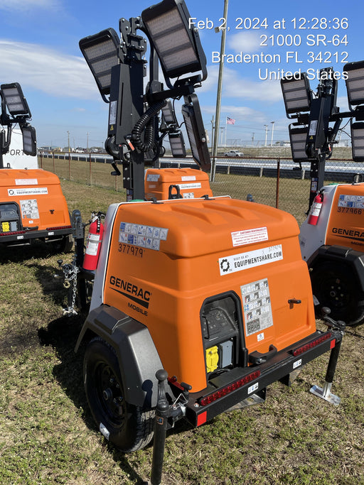 2023 Generac MLT2 Diesel, Flex Switch 120V Input, Powerzone Controller, 
(4) 320W LED Lights, 4kW Generator, 39.9 Gal Fuel Tank, 2" Ball, T3