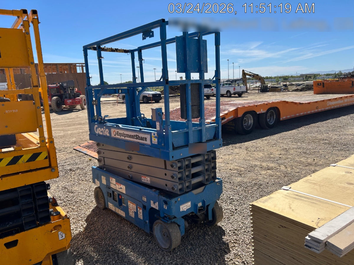 2020 Genie GS-1930 Solid Non Marking Tires, Beacon, Folding rails with half height swing gate, 800W Inverter