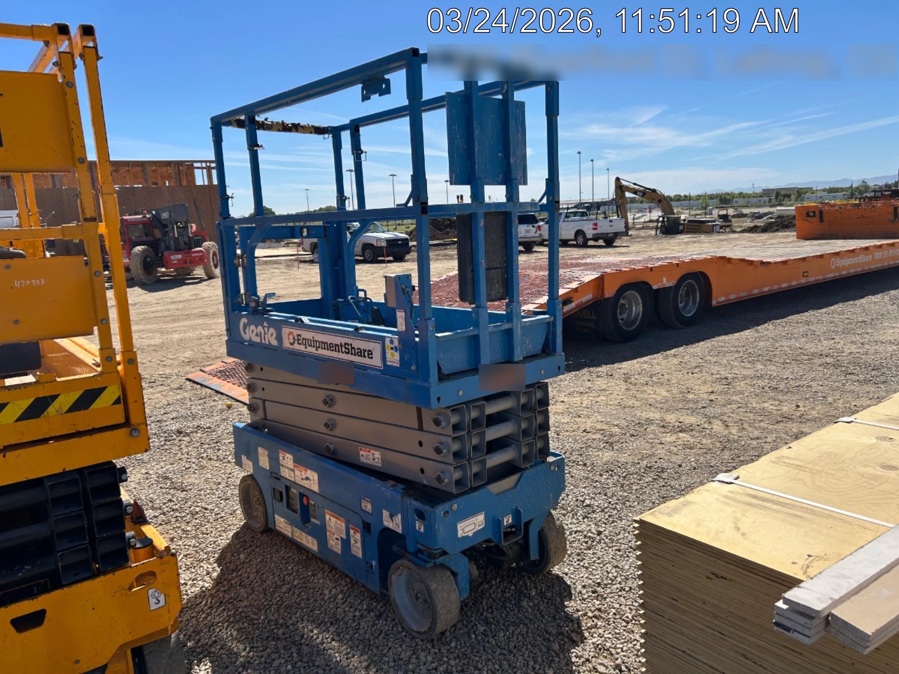 2020 Genie GS-1930 Solid Non Marking Tires, Beacon, Folding rails with half height swing gate, 800W Inverter