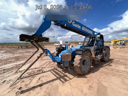 2018 Genie GTH-1056 Genie GTH-1056 w/Open ROPS, Foam Filled Tires, Work Light/Beacon, 60" Carriage and Forks