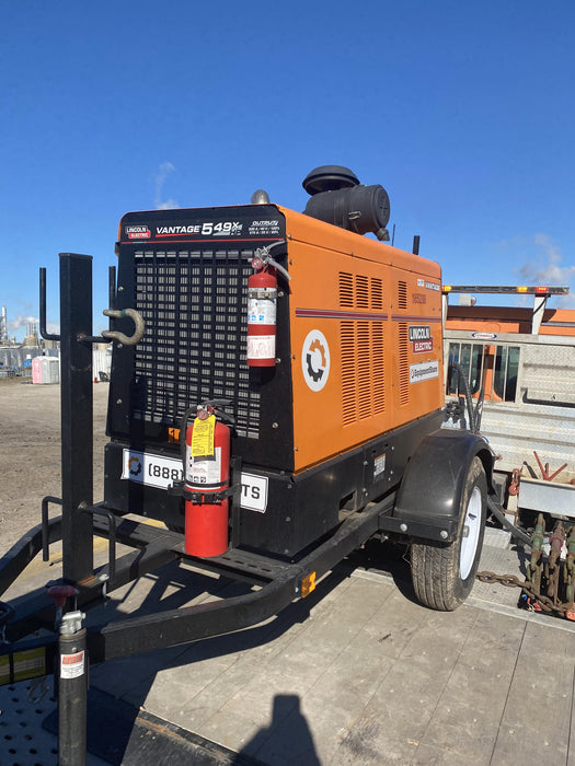 2021 Lincoln Electric Vantage 549X Ready Pak 3, ORANGE (includes trailer, cable rack, fender light kit)