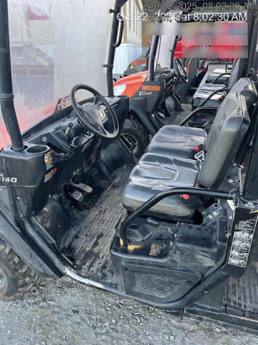 2022 Kubota RTV-X1140W-H Plastic Canopy, Windshield Acrylic Clear, LED Strobe Light, Wire Harness Kit, Back up Alarm