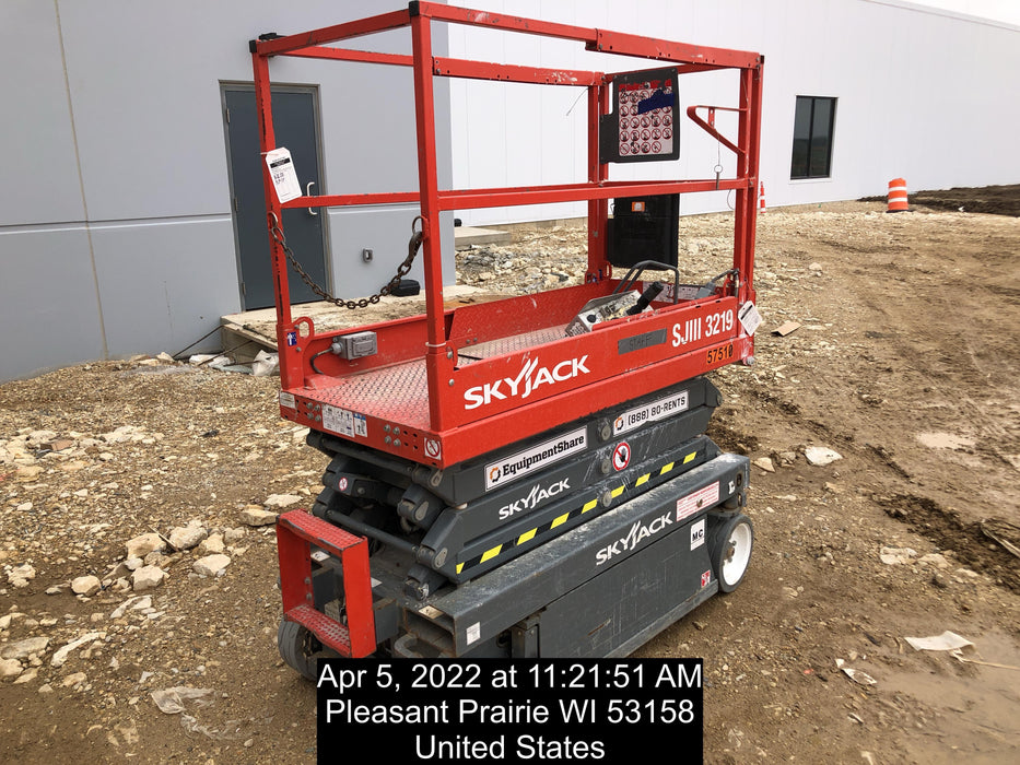 2016 Skyjack SJIII-3219 Standard Rental Specs