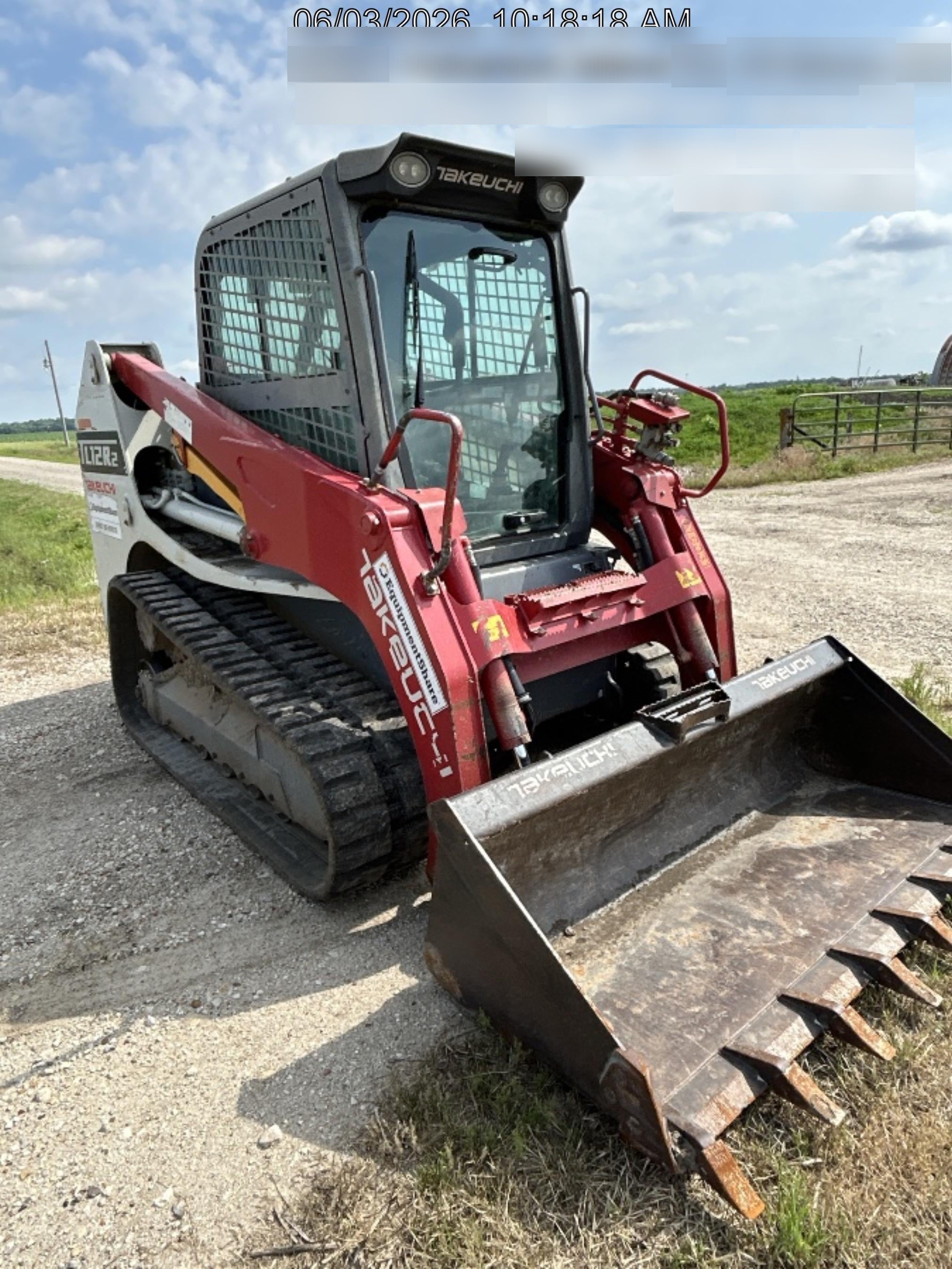 2020 Takeuchi TL12R2-CRR Cab/Heat/Air, Hydraulic QC, Ride Control