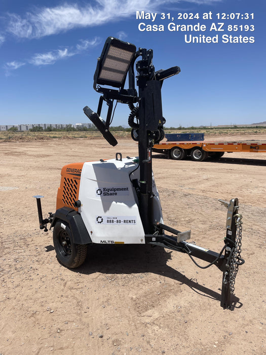 2024 Generac MLT2 Diesel, Flex Switch 120V Input, Powerzone Controller, 
(4) 320W LED Lights, 4kW Generator, 39.9 Gal Fuel Tank, 2" Ball, T3