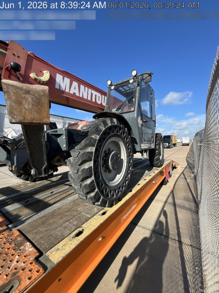 2018 Manitou MTA10055 Manitou MTA 10055 w/Cab/Heat/AC, Work Lights/Strobe, Aux Hyd, Solid Tires, Lift Hook, 66" Carriage, 60" Forks