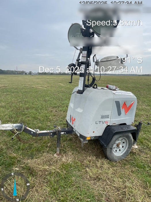 2018 Wacker Neuson LTV6L-MH Wacker Neuson LTV6L Mobile Light Tower w/Fuel Level Sensor Installed