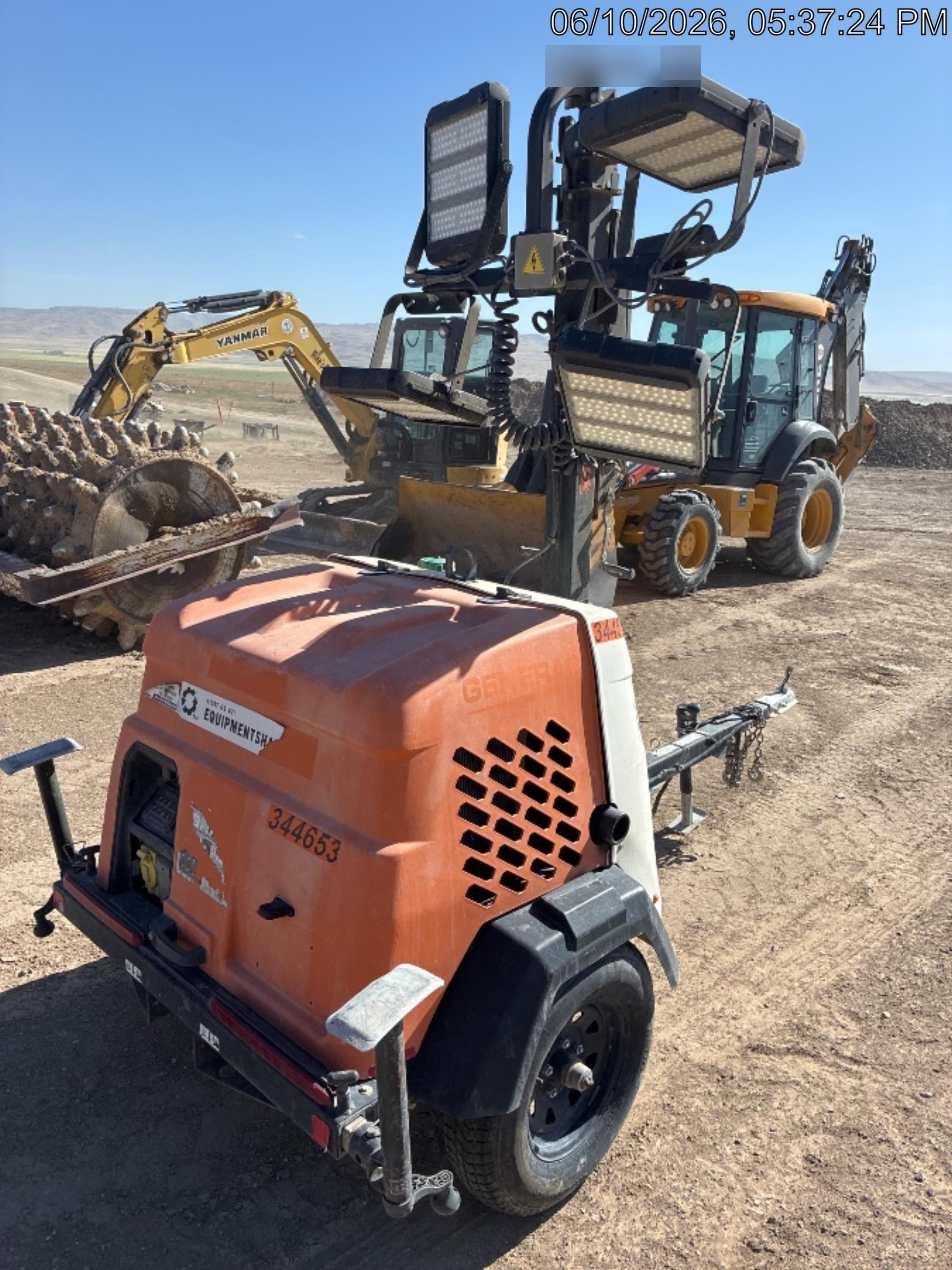 2023 Generac MLT2 Diesel, Flex Switch 120V Input, Powerzone Controller, (4) 320W LED Lights, 4kW Generator, 39.9 Gal Fuel Tank, 2" Ball, T3
