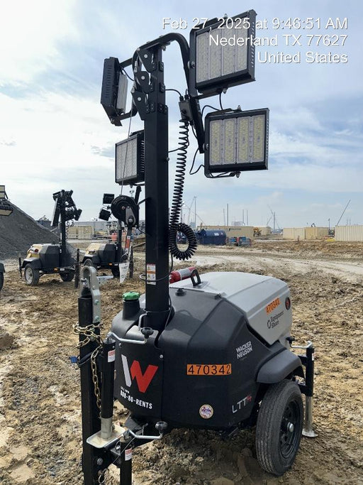 2024 Wacker Neuson LTT4 Diesel, Kohler KDW702, Deep Sea Controller, Auto Start, LED 320W, Bypass Outlet, T3