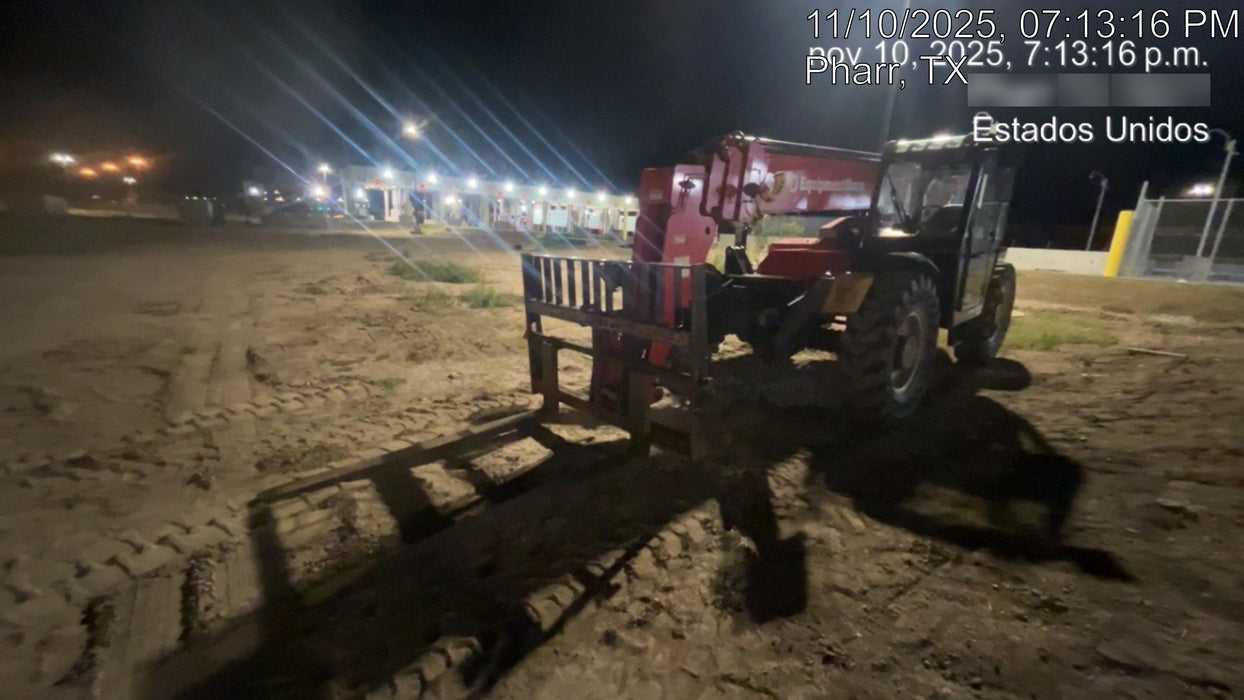 2019 Manitou MTA10055 Cab/Heat/Air, 120 HP, Solid Tires, Work Lights, Lift Hook, Auxiliary Hydraulics w/66" Carriage and 60" Forks