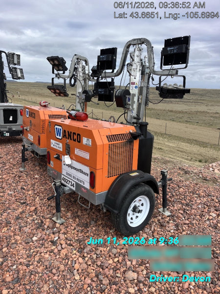 2024 Wanco WLTT-4MM4K Diesel, Deep Sea Controller, Shore Power Plug, Auto Start, (4) 350W LED Floodlights, 4kW Generator, 60 Gal Fuel Tank, 2" Ball, T3