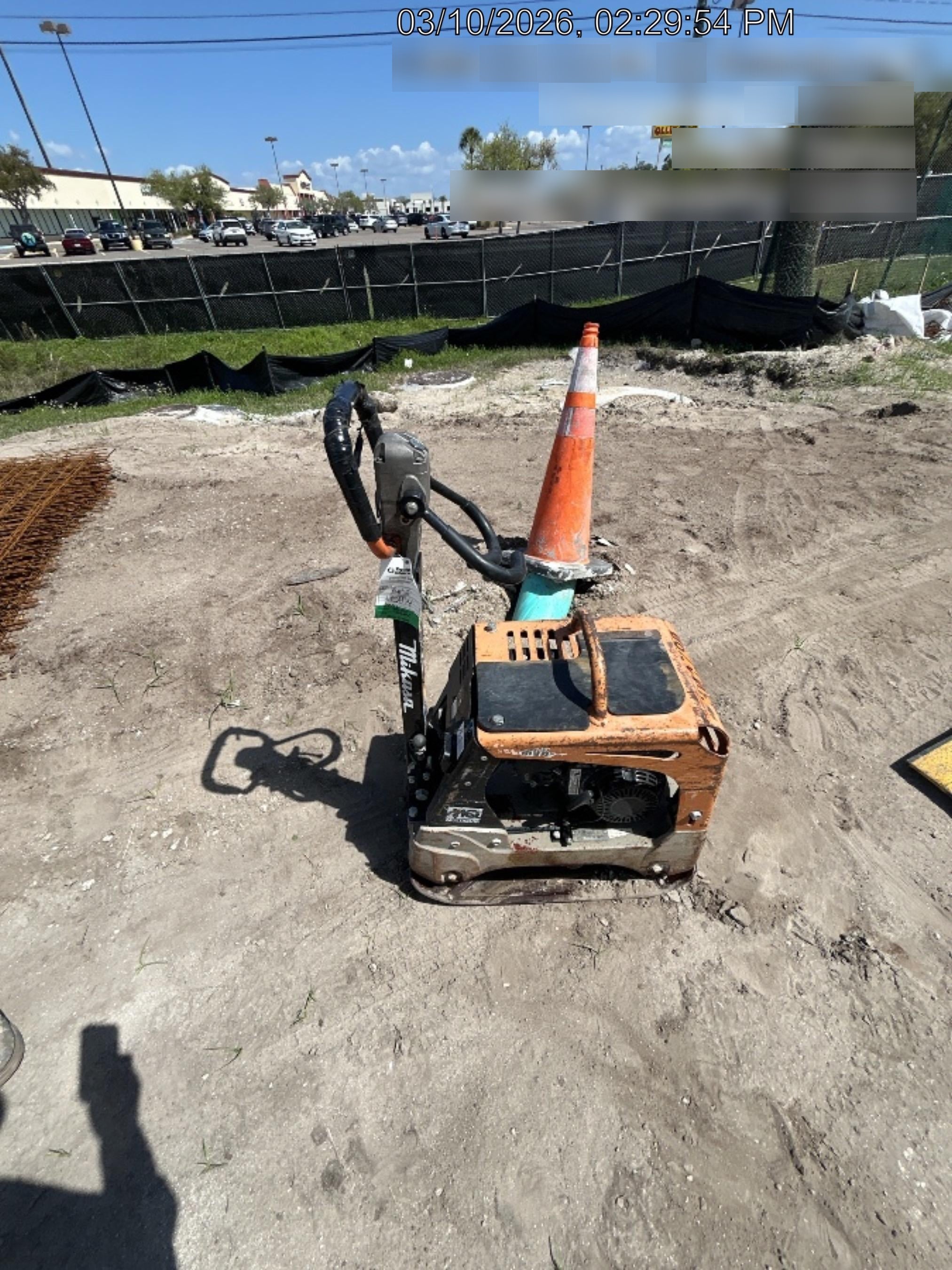 2023 Multiquip MVH158 Honda GX200, 17" Plate, Gas
