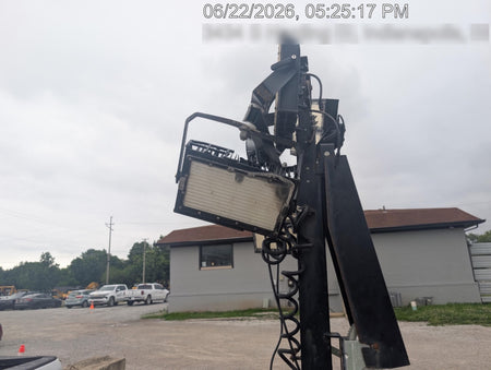 2022 Allmand NLV3GR (4) LED Light Fixture 350W, 23' Vertical Mast, 3kW Prime, Towable, Deep Sea L401, Leveling Jacks, Yanmar T4F 5.8hp